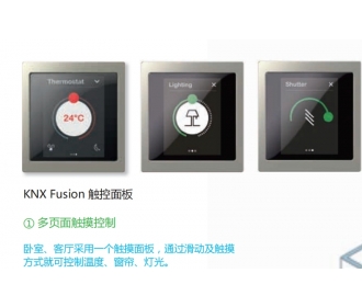 施耐德 智能家居 KNX Fusion 触控面板