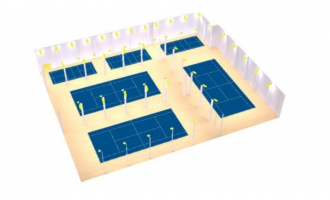 金竹村网球场灯光设计